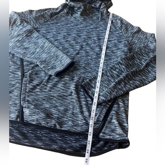 Champion fleece cowl neck pullover black thumb holes size large - Picture 15 of 15